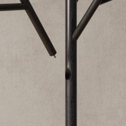 Yqjjgl Solid Wood Freestanding Coat Rack With Hooks Black Clothes Rail Clothes Rack - thumbnail 8