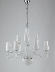 Luminosa Lighting Luminosa Angel 12 Light Chandeliers With Shades White 80X70Cm - thumbnail 2