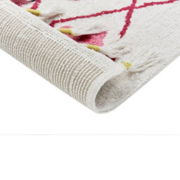 Beliani Kids Rug Cavus White 160 X 230 Cm Cotton - thumbnail 5