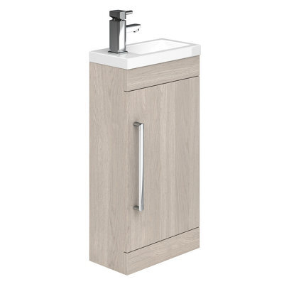 Plum&clay Novela Light Wood Floorstanding Cloakroom Vanity Unit (W)400mm - image 1