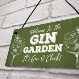 Red Ocean Novelty Gin Garden Bar Sign Novelty Home Decor Sign Gift For Friend Gin Gifts - thumbnail 7
