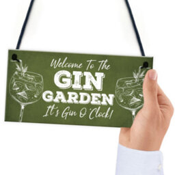 Red Ocean Novelty Gin Garden Bar Sign Novelty Home Decor Sign Gift For Friend Gin Gifts - thumbnail 6