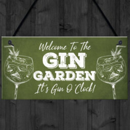 Red Ocean Novelty Gin Garden Bar Sign Novelty Home Decor Sign Gift For Friend Gin Gifts - thumbnail 4