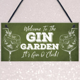 Red Ocean Novelty Gin Garden Bar Sign Novelty Home Decor Sign Gift For Friend Gin Gifts - thumbnail 3