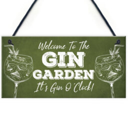 Red Ocean Novelty Gin Garden Bar Sign Novelty Home Decor Sign Gift For Friend Gin Gifts - thumbnail 1