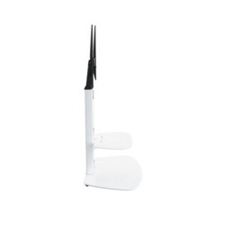 "Avf Lucerne 70Cm Curved Pedestal Tv Stand, For Tvs 32-65"" - Satin White" - thumbnail 4