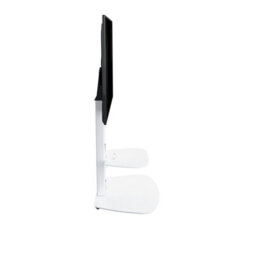 "Avf Lucerne 70Cm Curved Pedestal Tv Stand, For Tvs 32-65"" - Satin White" - thumbnail 7