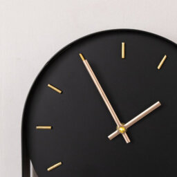 Melody Maison Black & Gold Pendulum Metal Analogue Wall Clock - 20Cm X 55Cm - thumbnail 2