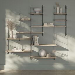 GoodHome Rigga Modular Oak Effect Rectangular Floating Shelf (L)60Cm X (D)19Cm - thumbnail 7