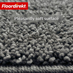 Floordirekt Madrid Self Adhesive Soft Shaggy Stair Tread Mat For Indoor Stairs Semicircular Grey 23.5 X 65 Cm - thumbnail 6