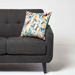 Homescapes Mango Tree Green Filled Velvet Cushion 46 X 46 Cm - thumbnail 2