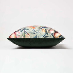 Homescapes Mango Tree Green Filled Velvet Cushion 46 X 46 Cm - thumbnail 4