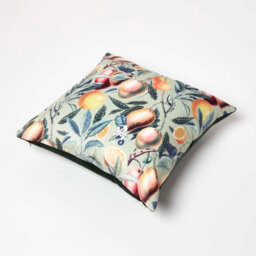 Homescapes Mango Tree Green Filled Velvet Cushion 46 X 46 Cm - thumbnail 5