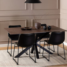 Furniture To Go Heaven Dining Table In Ceramic Rusty Brown (L) 160Cm Seats Up To 6 - thumbnail 4