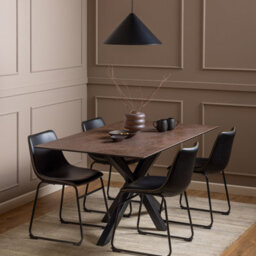 Furniture To Go Heaven Dining Table In Ceramic Rusty Brown (L) 160Cm Seats Up To 6 - thumbnail 3