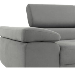 Torezio 3 Seater Sofa Bed Has Adjustable Headrests And Dolphin Mechanism Grey And Grey Melange - thumbnail 3