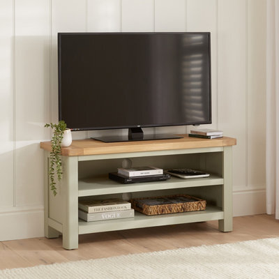 The Furniture Market Marbury Sage Green Painted Small Tv Unit Stand Up To 50 Tv Size - image 1