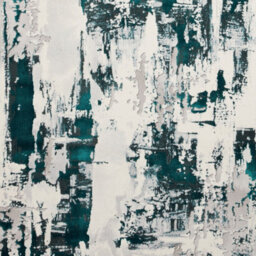 Grey Green Abstract Modern Easy To Clean Rug For Dining Room-160Cm X 220Cm - thumbnail 3