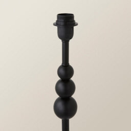 Valuelights Marissa Matte Black Stacked Ball Floor Lamp Base - thumbnail 3