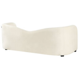 Beliani Living Room Set 5 Seater Veltada Velvet Off-White - thumbnail 6