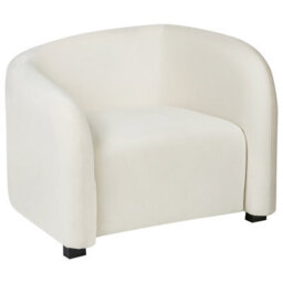 Beliani Living Room Set 5 Seater Veltada Velvet Off-White - thumbnail 7