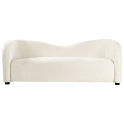 Beliani Living Room Set 5 Seater Veltada Velvet Off-White - thumbnail 4