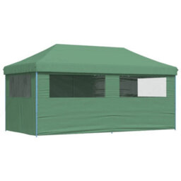 Walplus Foldable Party Tent Garden Gazebo Canopy Pop-Up With 4 Sidewalls Green - thumbnail 5