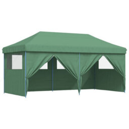 Walplus Foldable Party Tent Garden Gazebo Canopy Pop-Up With 4 Sidewalls Green - thumbnail 7