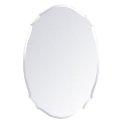 Living And Home Clear Glass Creative Wall Mounted Frameless Bathroom Mirror Vanity Mirror For Dressing Table 400 X 600 mm - thumbnail 3