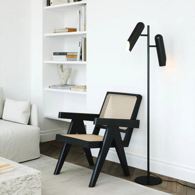 Nordlux Rochelle Metal Floor Lamp Adjustable Head Black,mains - image 1