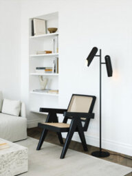 Nordlux Rochelle Metal Floor Lamp Adjustable Head Black,mains - thumbnail 4