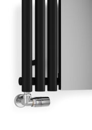 Terma Rolo Mirror Black Electric Vertical Designer 2858Btu Radiator, (W)590mm X (H)1800mm - thumbnail 7