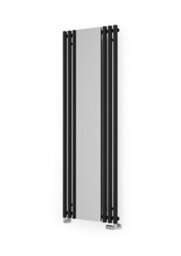 Terma Rolo Mirror Black Electric Vertical Designer 2858Btu Radiator, (W)590mm X (H)1800mm - thumbnail 1