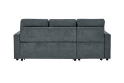 Mattress Guru Reegan L Shaped Corner Sofa Bed With Hidden Storage And Reversible Chaise, With Pocket Sprung Seats -Grey - thumbnail 4