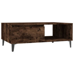 Berkfield Coffee Table Smoked Oak 90X60X35 Cm Engineered Wood - thumbnail 2