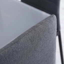 Dining Chairs Upholstered Fabric Accent Chairs With Metal Legs, Set Of 4 - thumbnail 5