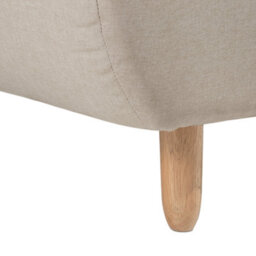 Beliani Chaise Longue Alsten Fabric Beige - thumbnail 7