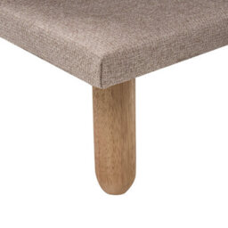Beliani Chaise Longue Alsten Fabric Beige - thumbnail 9