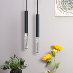 Single Head Chandelier 20Cm Aluminum Tube Pendant Light With E14 Crystal Bulb For Kitchen Dining Living Room Modern - thumbnail 9