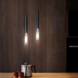 Single Head Chandelier 20Cm Aluminum Tube Pendant Light With E14 Crystal Bulb For Kitchen Dining Living Room Modern - thumbnail 8