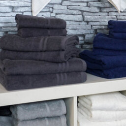 Allure Bath Fashions Hotel Essentials Cotton 6 Piece Towel Set - Charcoal Grey - thumbnail 2