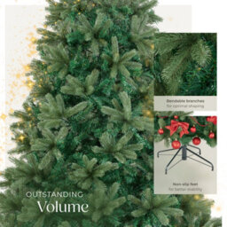 Tectake Christmas Tree Prancer - Artificial Tree In Green, Injection Moulded Needles - 230 Cm - Green - thumbnail 3