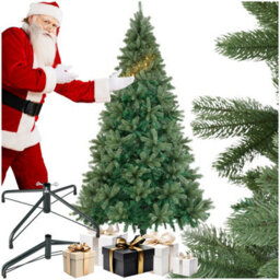Tectake Christmas Tree Prancer - Artificial Tree In Green, Injection Moulded Needles - 230 Cm - Green