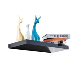 Innoteck 30Cm High Gloss Grey Floating Wall Shelf 30Cm - thumbnail 1