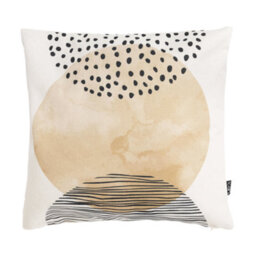 icon Indoor And Outdoor Waterproof Filled Cushion Kyoto Fabric 2X Black Stripe & 2X Sunset - thumbnail 2