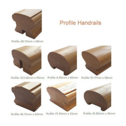 Oak Prefinished & Lacquered Baserail Modern 4.2M 41mm Groove For Spindles Uk Manufactured Traditional Products Ltd - thumbnail 4