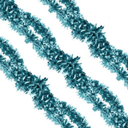 Neel Blue 2M X 9Cm Soft & Bright Christmas Tinsel Garland For Xmas Tree & Home Decorations, Baby Blue - thumbnail 3