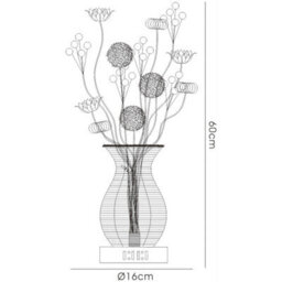 Luminosa Lighting Luminosa (Dh) Calista Table Lamp 4 Light G4 Black/crystal, Not Led/cfl Compatible - thumbnail 3