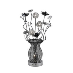 Luminosa Lighting Luminosa (Dh) Calista Table Lamp 4 Light G4 Black/crystal, Not Led/cfl Compatible - thumbnail 1