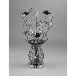 Luminosa Lighting Luminosa (Dh) Calista Table Lamp 4 Light G4 Black/crystal, Not Led/cfl Compatible - thumbnail 2